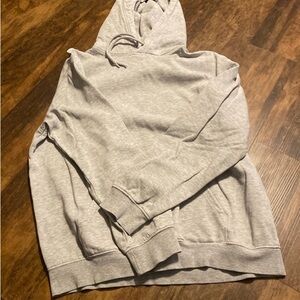 H&M essentials Gray Pullover Hoodie Sweatshirt